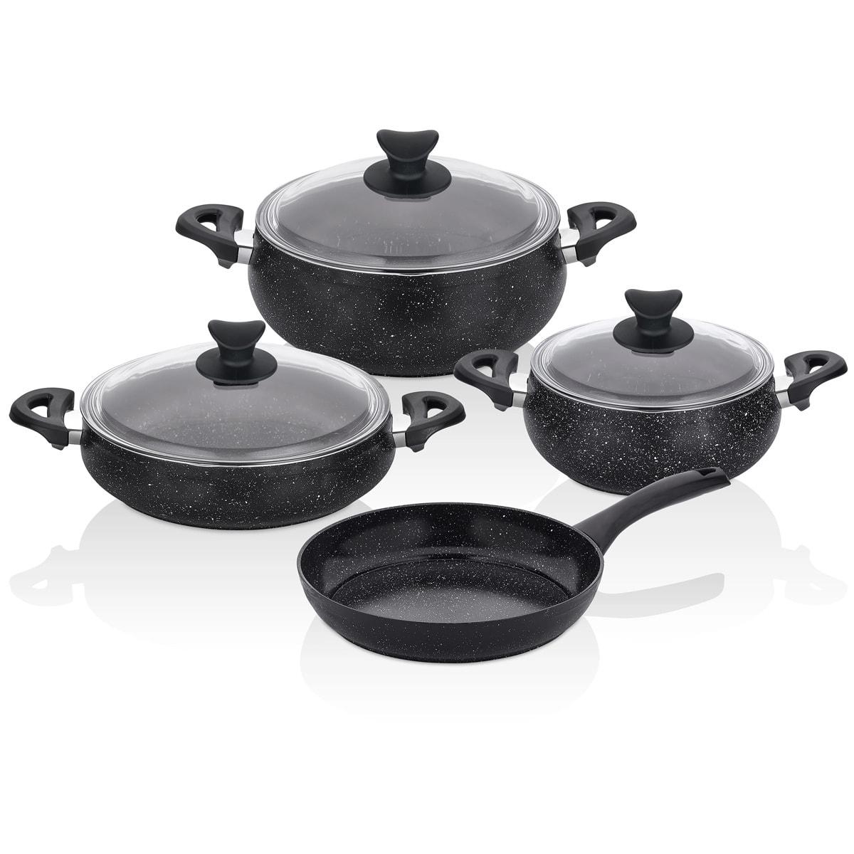MasterCook Tombik 7 Parça Granit Tencere Seti (OUTLET)